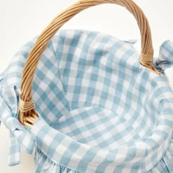 Blue Gingham Basket