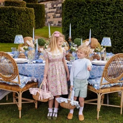 Blue Gingham Basket
