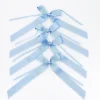 Blue Grosgrain Bow - 20cm (Set of 4)
