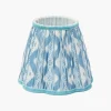 Blue Ikat Lampshade (18cm)