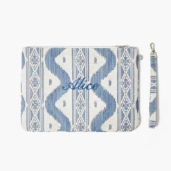Blue Ikat Pochette