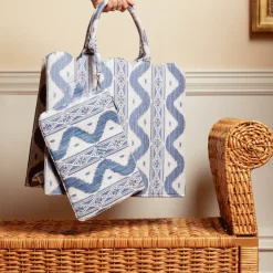 Blue Ikat Pochette