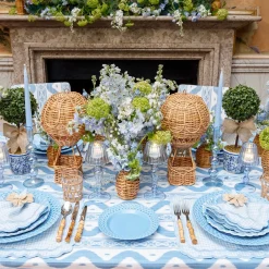 Blue Ikat Tablecloth