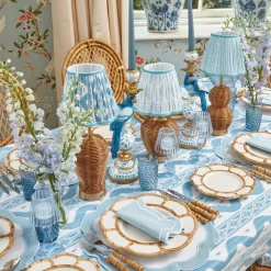 Blue Ikat Tablecloth