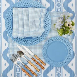 Blue Ikat Tablecloth
