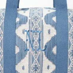 Blue Ikat Travel Bag