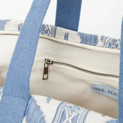 Blue Ikat Travel Bag