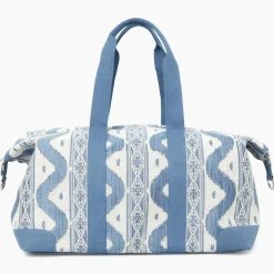 Blue Ikat Travel Bag