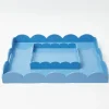 Blue Lacquer Tray Set