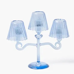 Blue Lantern Tealight Candleabra