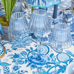 Blue Lantern Tealight Candleabra