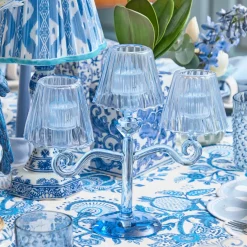 Blue Lantern Tealight Candleabra