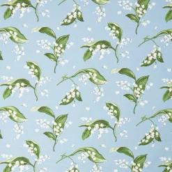 Blue Lily of the Valley Fabric