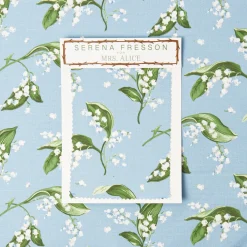 Blue Lily of the Valley Fabric