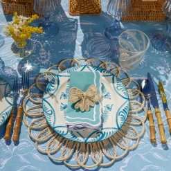 Blue Melograno Dinner & Starter Plates (Set of 8)