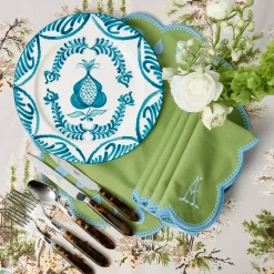 Blue Melograno Dinner & Starter Plates (Set of 8)