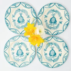 Blue Melograno Starter Plates (Set of 4)