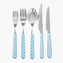Blue Polka Dot Cutlery (5 piece)