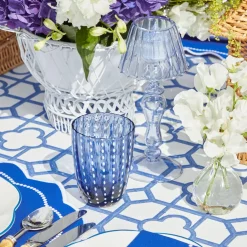 Blue Speckle Water Glasses (Set of 6)