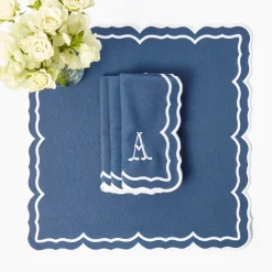 Blue Theodora Napkins (Set of 4)