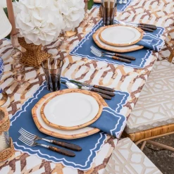 Blue Theodora Napkins (Set of 4)