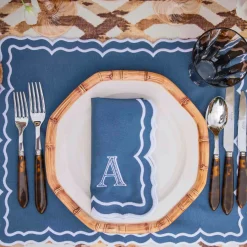 Blue Theodora Napkins (Set of 4)