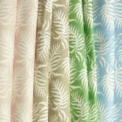 Blue Trailing Ferns Fabric