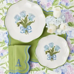 Blue Tulip Dinner Plate
