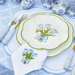 Blue Tulip Dinner Plate