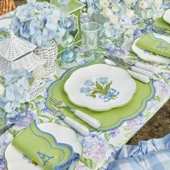 Blue Tulip Dinner Plates (Set of 4)