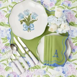 Blue Tulip Dinner Plates (Set of 4)