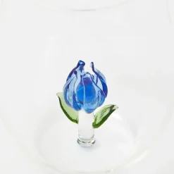 Blue Tulip Glasses (Set of 4)