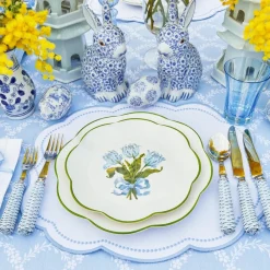 Blue Tulip Starter Plates (Set of 4)