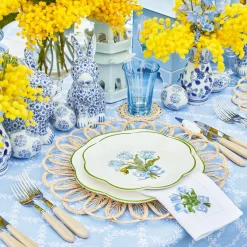 Blue Tulip Starter Plates (Set of 4)