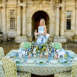 Blue Tulip Tablecloth
