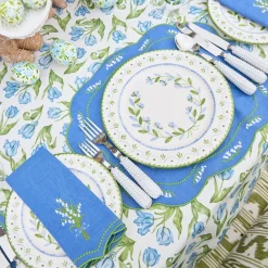 Blue Tulip Tablecloth