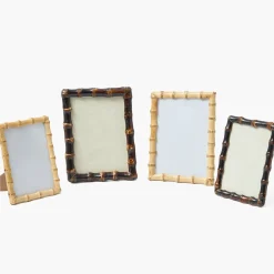Burnt Bamboo Photo Frames (Set of 2)