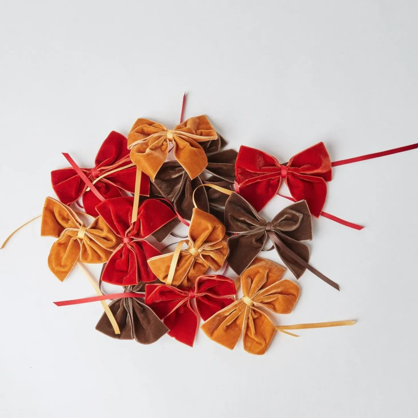 Burnt Orange Napkin Bows (Set of 4)