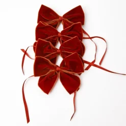 Burnt Orange Napkin Bows (Set of 4)