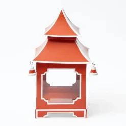 Burnt Orange Pagoda Lantern