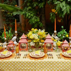 Burnt Orange Pagoda Lantern
