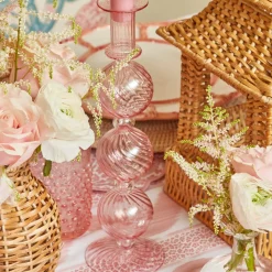 Camille Peony Candle Holder (Pair)