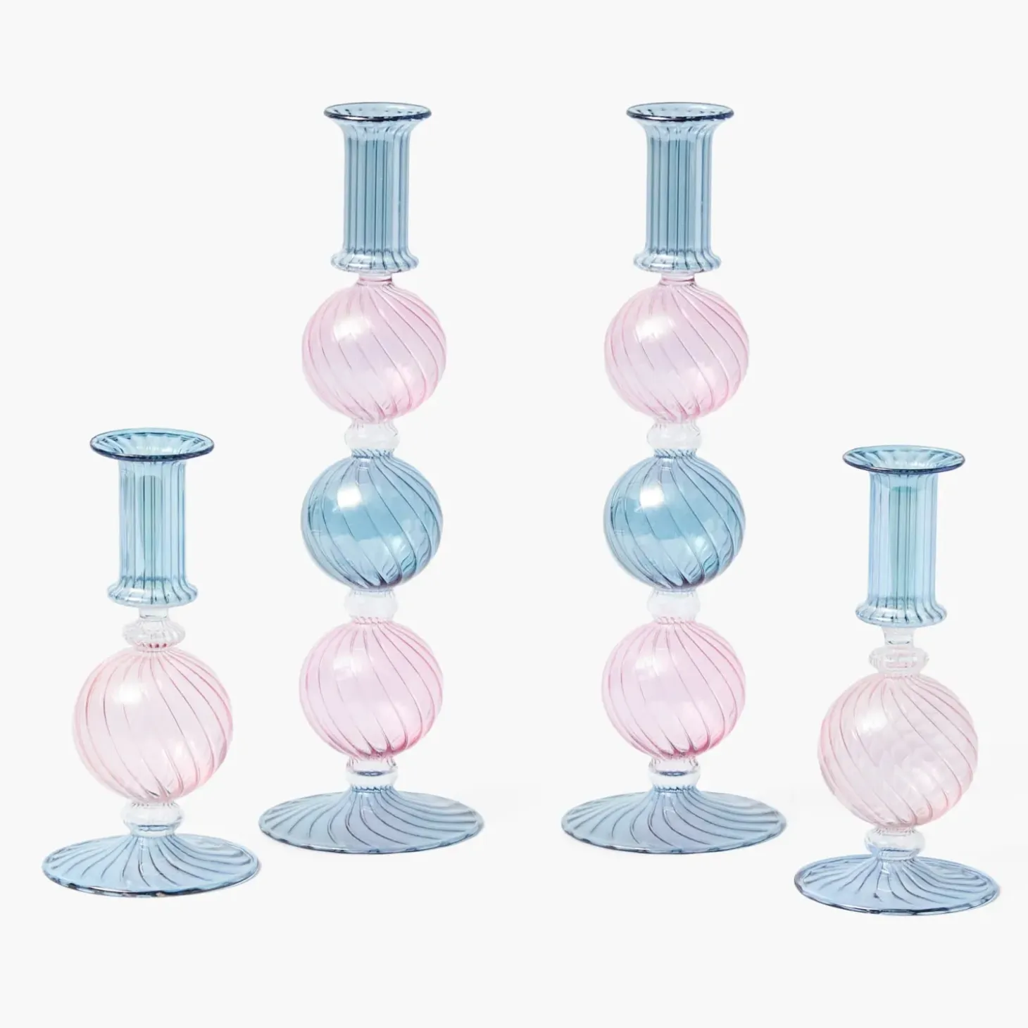 Camille Pink & Blue Candle Set