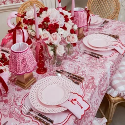 Camille Red Ribboned Candle Set (Pink)