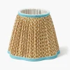 Caramel & Blue Lotus Lampshade (18cm)
