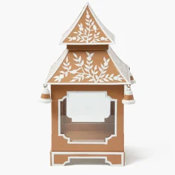Caramel Chinoiserie Pagoda Lantern