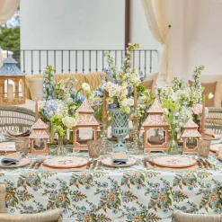 Caramel Chinoiserie Pagoda Lantern