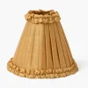 Caramel Silk Frilled Lampshade (18cm)