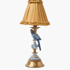 Caramel Silk Frilled Lampshade (18cm)