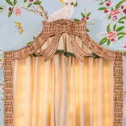 Celine Bow Rattan Mirror